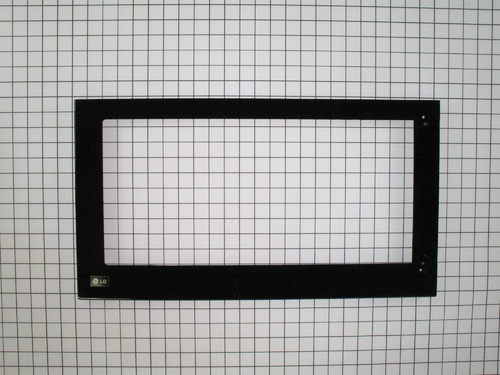 Image of LG AGM55833802 Microwave Door Outer Frame, Black